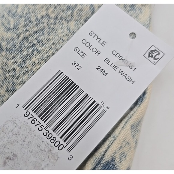 Jessica Simpson Baby Girl Denim Jean Shirt 24 Months NEW Y2K Grunge 90's - Picture 3 of 7